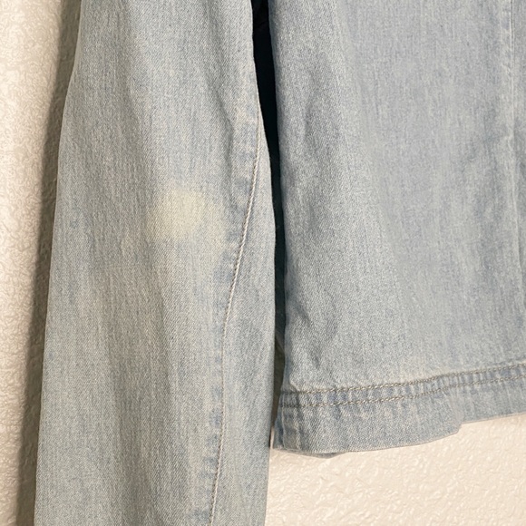 NEIMAN MARCUS CHAMBRAY JACKET SIZE MEDIUM - Picture 8 of 12